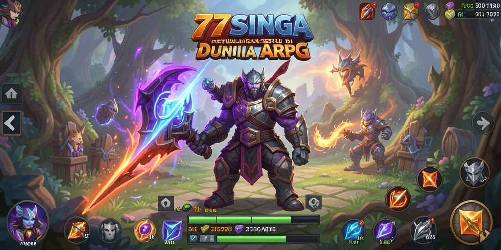 Tampilan gameplay ARPG yang menegangkan dan penuh aksi.
