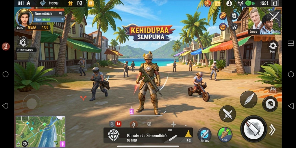 Gameplay 898A yang menampilkan interaksi sosial dan desain rumah yang menawan.