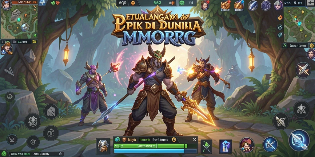 Gameplay 8QR yang seru dan grafis menawan dalam dunia MMORPG.