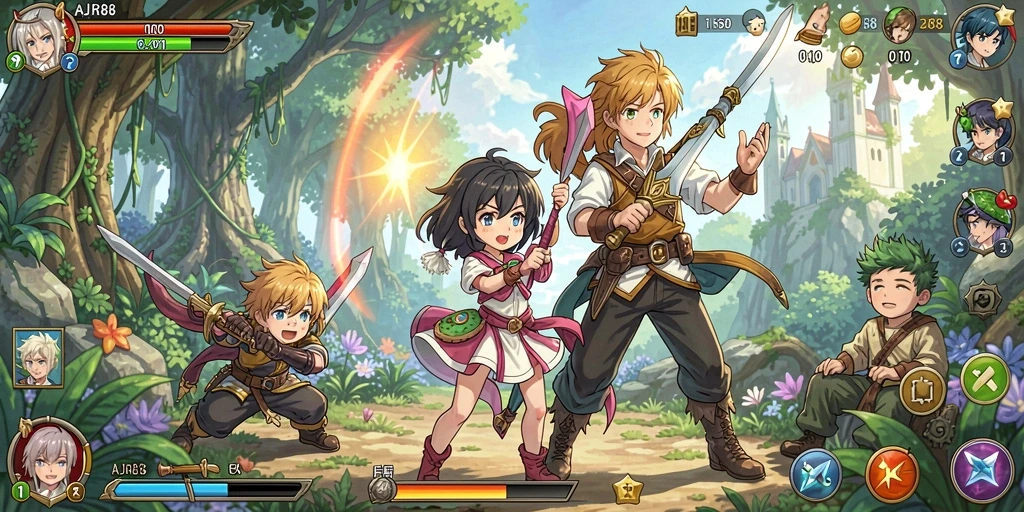 Tangkapan layar gameplay AJR88 yang menampilkan momen menegangkan.