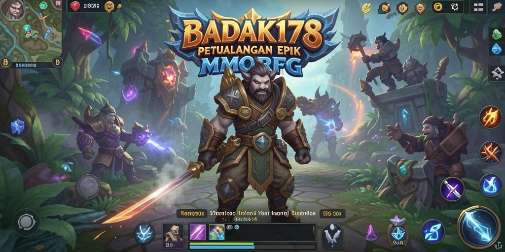 Tangkapan layar menunjukkan pertarungan epik dalam BADAK178.