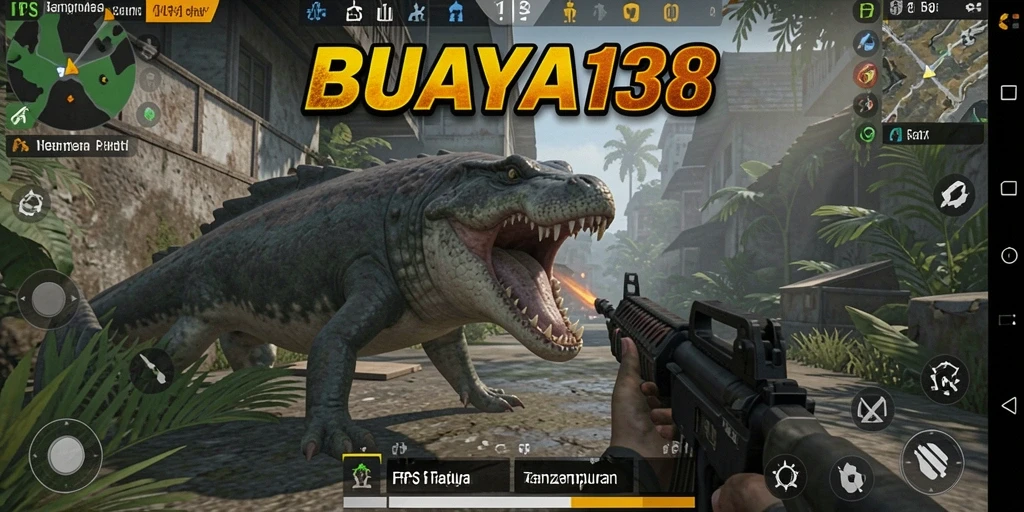Tampilan aksi seru BUAYA138 dalam pertempuran FPS.