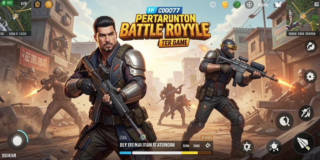Gameplay seru COO77 dalam pertempuran Battle Royale yang mendebarkan.