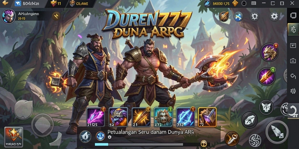 Tampilan gameplay DUREN777 yang mendebarkan dan penuh aksi.