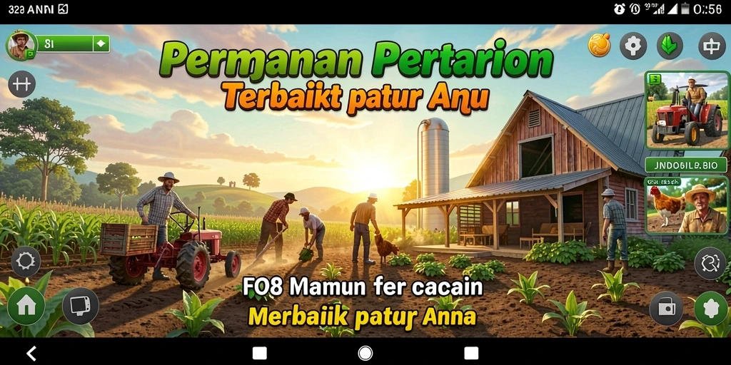 Gameplay memukau dalam FO8 dengan aktivitas pertanian seru.
