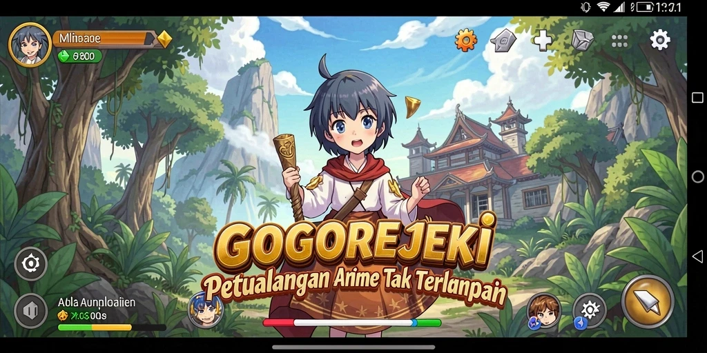 Tampilan menarik dari gameplay GOGOREJEKI yang penuh warna.
