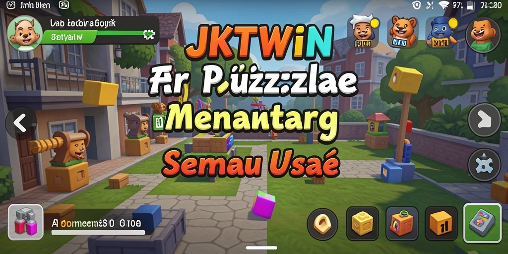 Tangkapan layar JKTWIN menunjukkan gameplay Puzzle yang seru dan menantang.