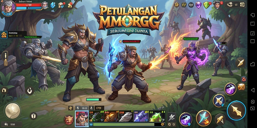 Tangkapan layar menunjukkan aksi seru dalam gameplay MMORPG LI789.