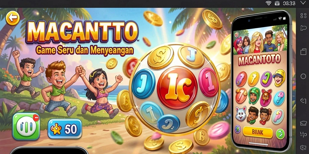 Screenshot gameplay Bingo MACANTOTO yang seru dan interaktif.