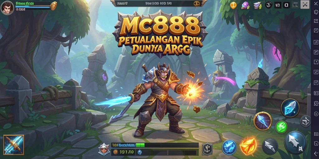 Tampilan gameplay ARPG yang mendebarkan dalam MC888.
