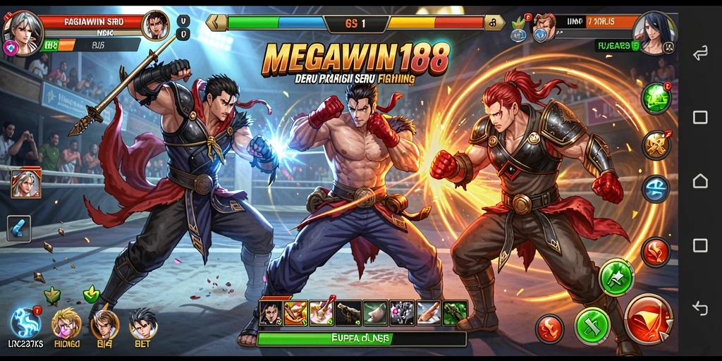 Gameplay menarik dalam MEGAWIN188 dengan aksi pertempuran yang seru.
