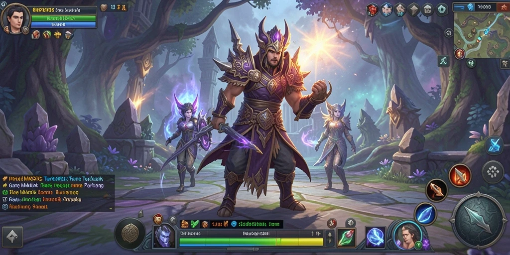 Tampilan gameplay MPOID yang menakjubkan dalam dunia MMORPG.