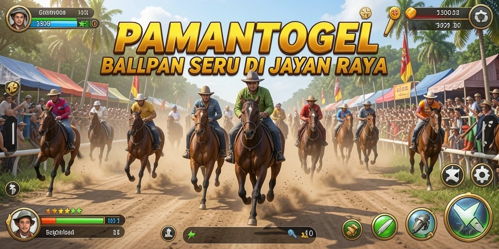 Screenshot gameplay PAMANTOGEL menampilkan aksi balapan motor yang mendebarkan.