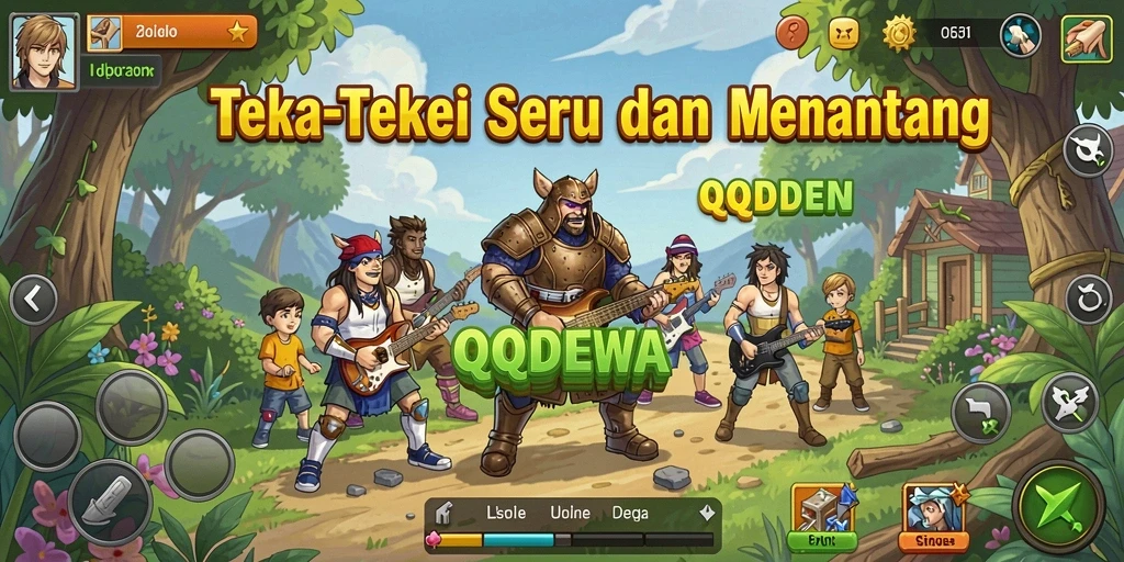 Screenshot menunjukkan gameplay menarik QQDEWA dengan level teka-teki yang beragam.