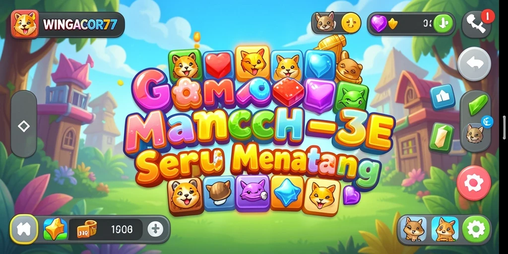 Tampilan gameplay seru dari WINGACOR77 yang penuh warna.